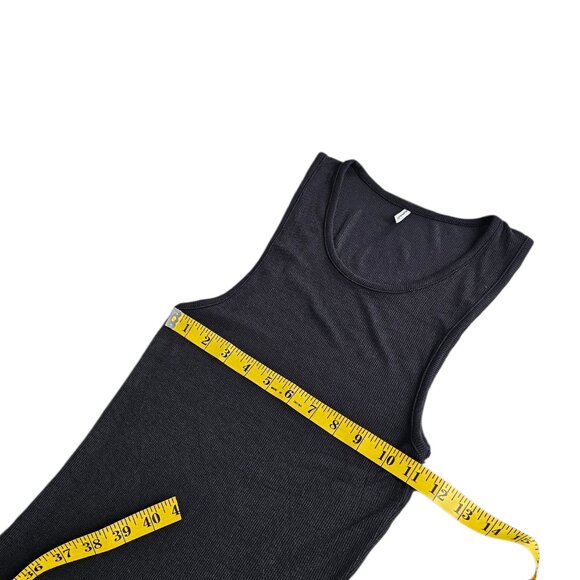 Alphalete Womens Ribbed Stretch Scoop Neck Tank Top, Basic, Size M - Picture 8 of 9